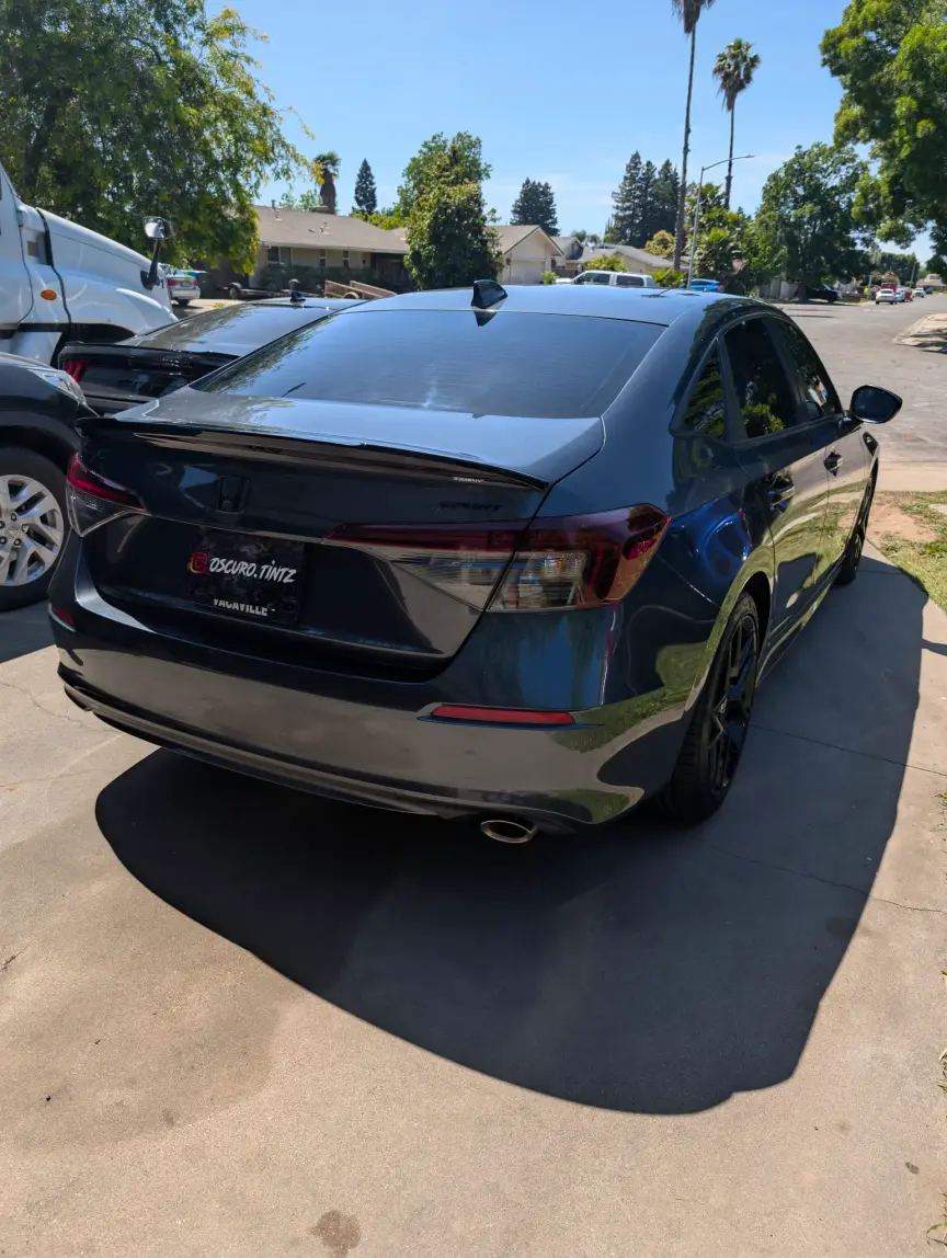 Vehicle dropped off for an overnight window tint appointment in Yuba City, CA