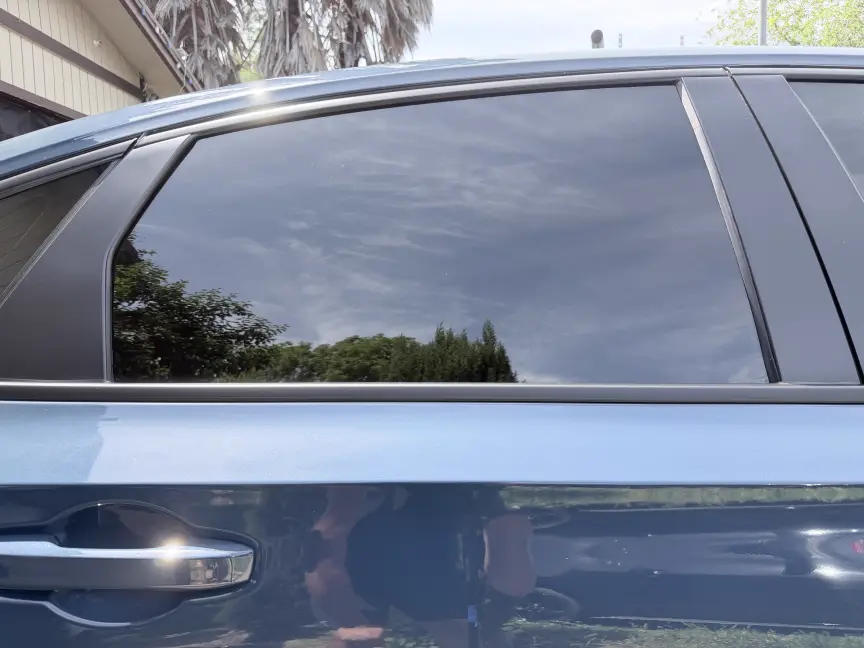 HITEK ceramic window tint on rear side windows, Yuba City, CA