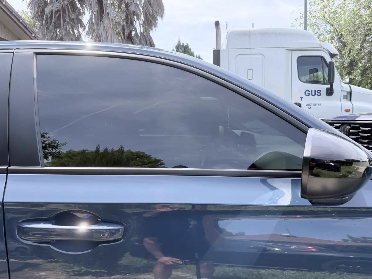 Window Tint after HITEK window tint install — Oscuro Tintz, Yuba City, CA